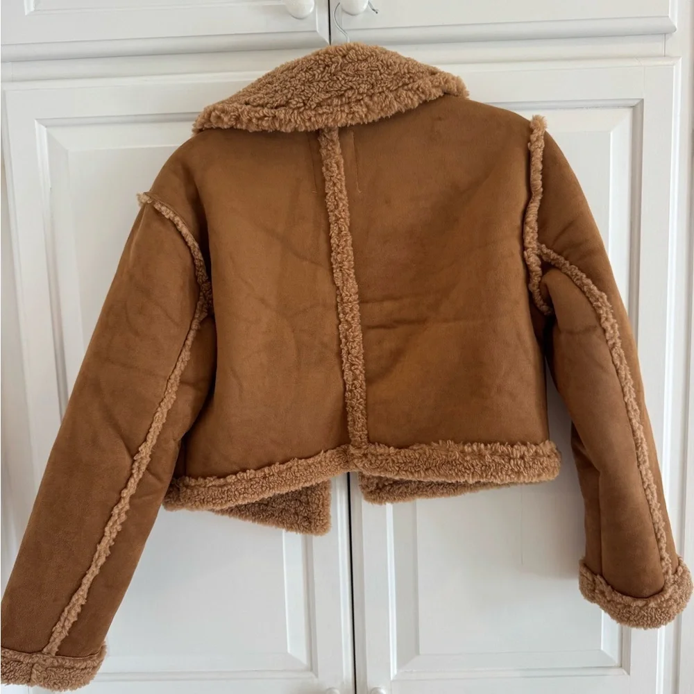 Stoosh Women's Brown Teddy Jacket